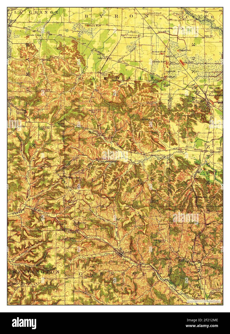 Kendall, Wisconsin, map 1921, 162500, United States of America by