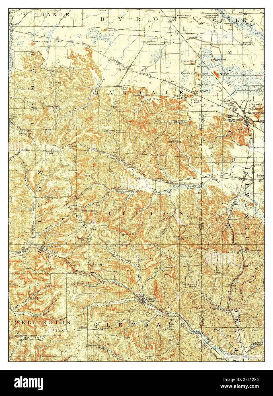 Kendall, Wisconsin, map 1921, 162500, United States of America by