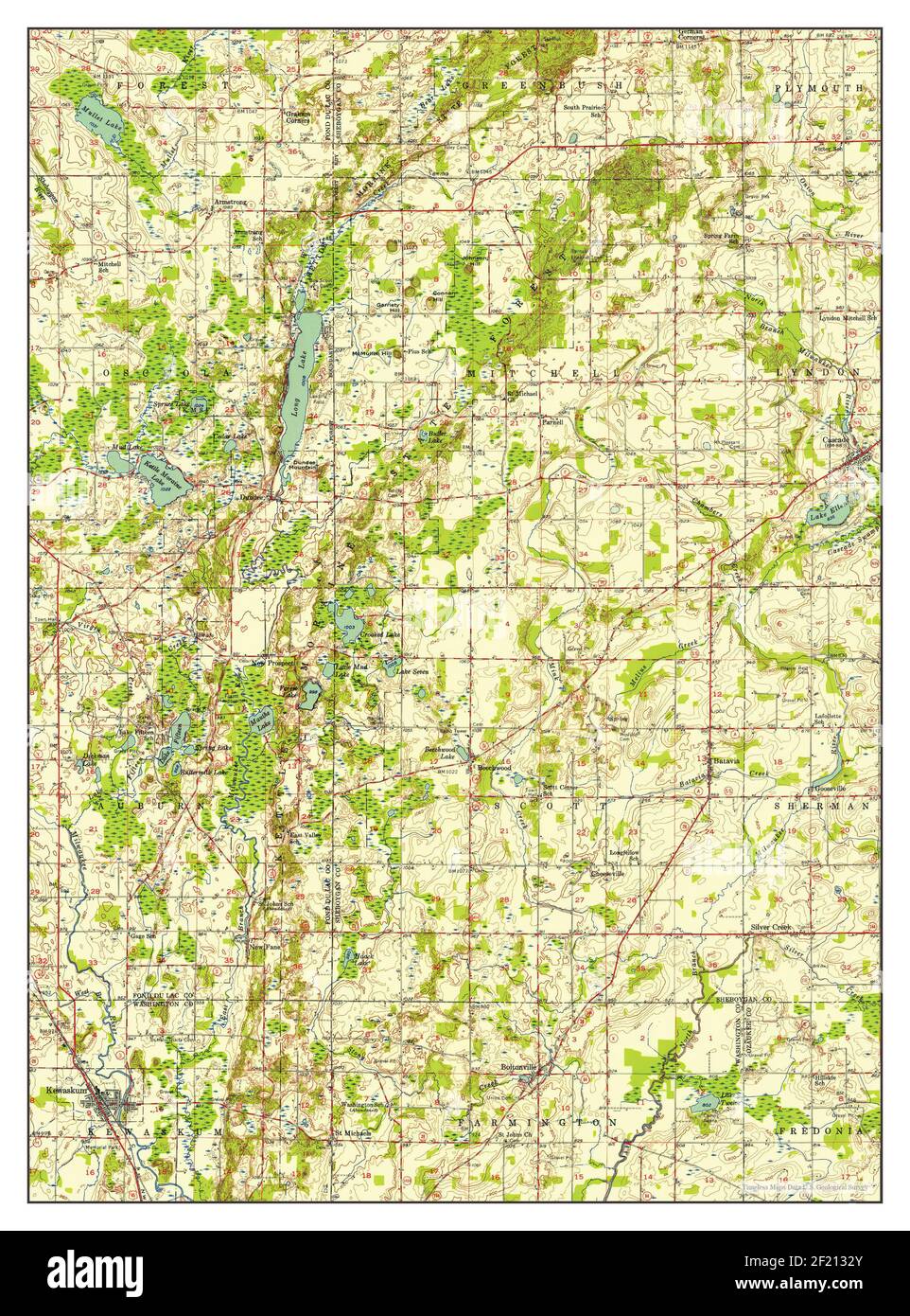 Map of kewaskum wisconsin hires stock photography and images Alamy
