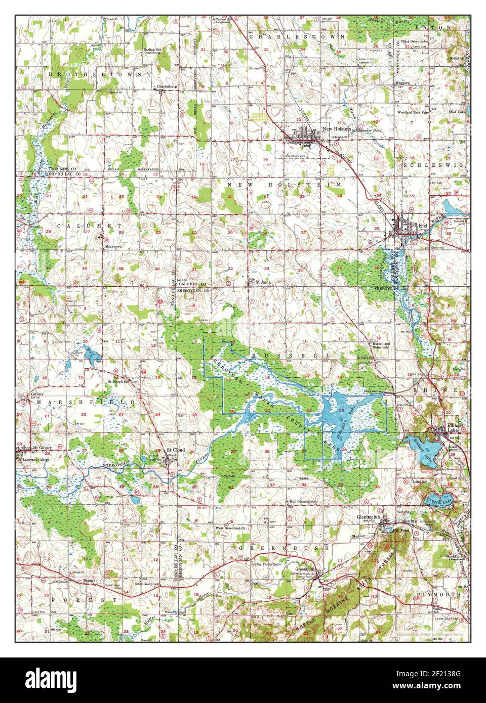 Kiel Wisconsin Map 1954 1 62500 United States Of America By   Kiel Wisconsin Map 1954 162500 United States Of America By Timeless Maps Data Us Geological Survey 2F2138G 