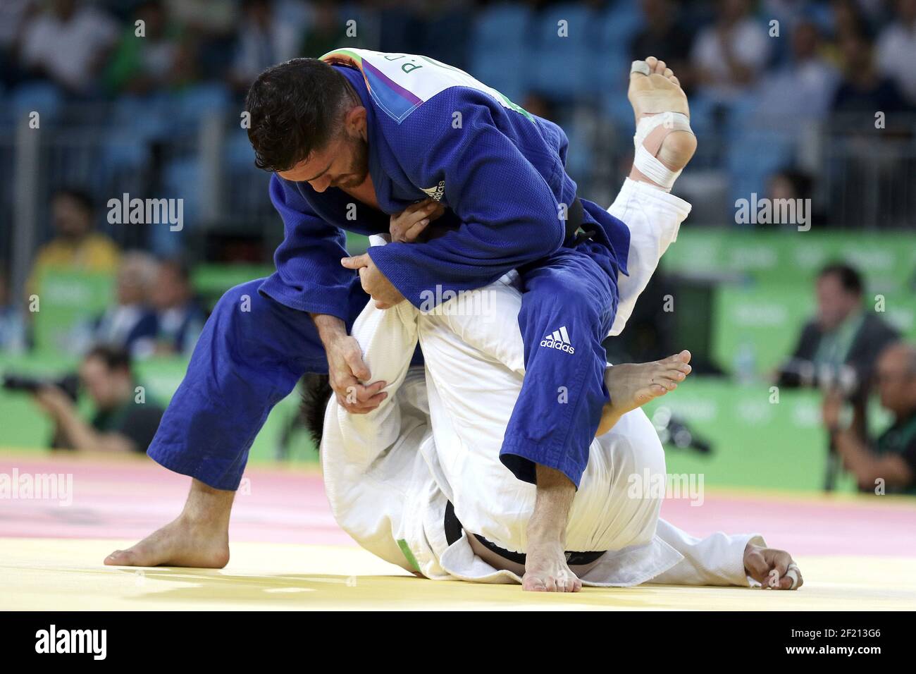 France s Pierre Duprat Judo Men s -73kg v Hong (PRK) during the Olympic  Games RIO 2016, Judo, on August 8, 2016, in Rio, Brazil - Photo Eddy  Lemaistre / KMSP / DPPI Stock Photo - Alamy