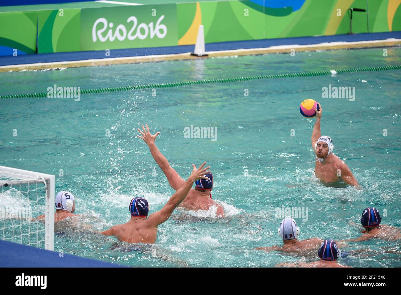 France's Mathieu Peisson in action in WaterPolo Men's during the