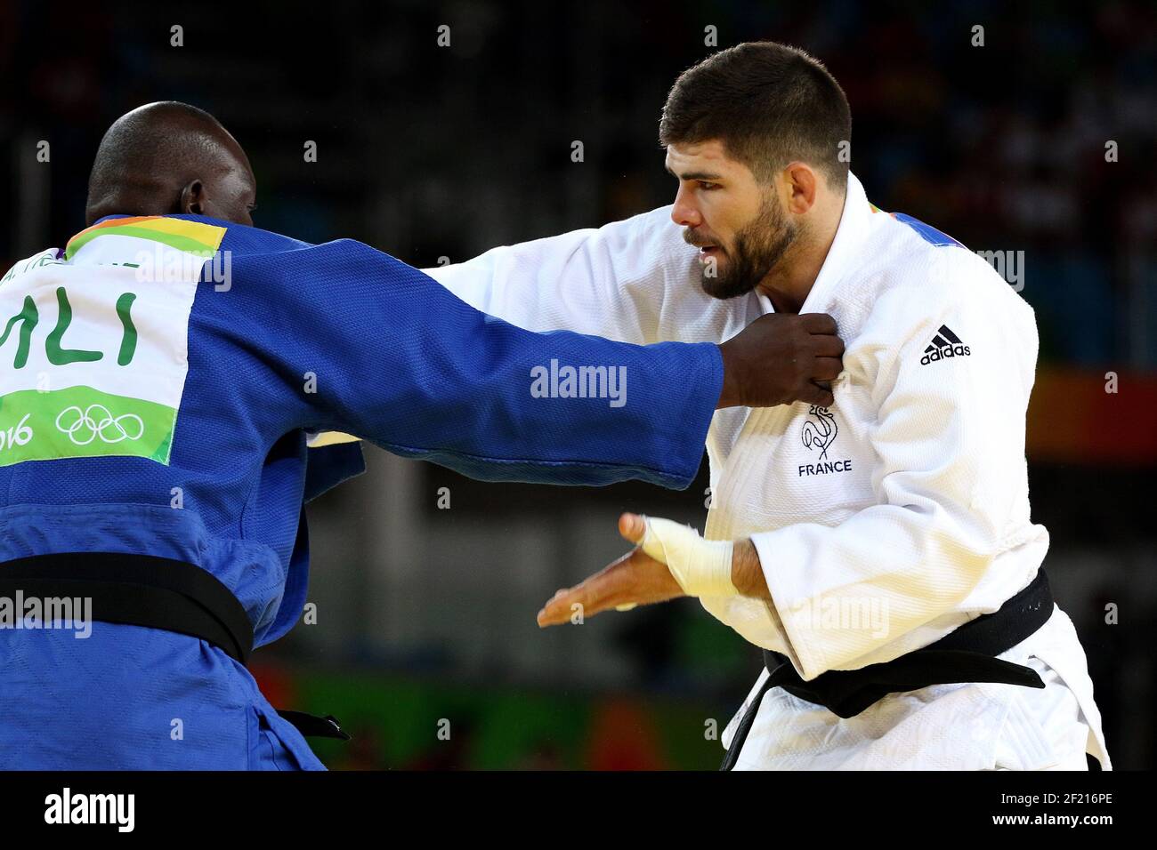 France s Cyrille Maret Judo Men s -100kg in action against A. Traore (MLI) during the Olympic Games RIO 2016, Judo, on August 11, 2016, in Rio, Brazil - Photo Eddy Lemaistre / KMSP / DPPI Stock Photo