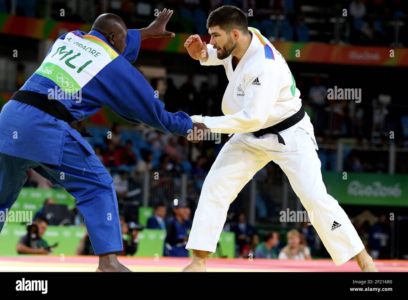 France s Cyrille Maret Judo Men s -100kg in action against A. Traore (MLI) during the Olympic Games RIO 2016, Judo, on August 11, 2016, in Rio, Brazil - Photo Eddy Lemaistre / KMSP / DPPI Stock Photo