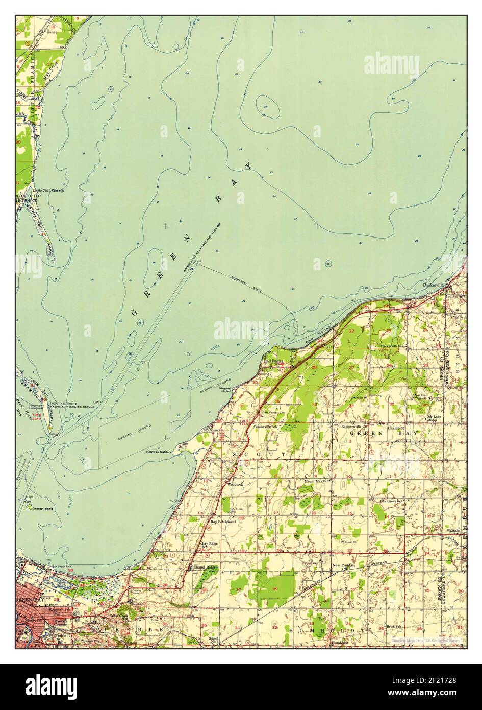 New Franken Wisconsin map 1954 - New Franken Wisconsin Map 1954 162500 United States Of America By Timeless Maps Data Us Geological Survey 2F21728