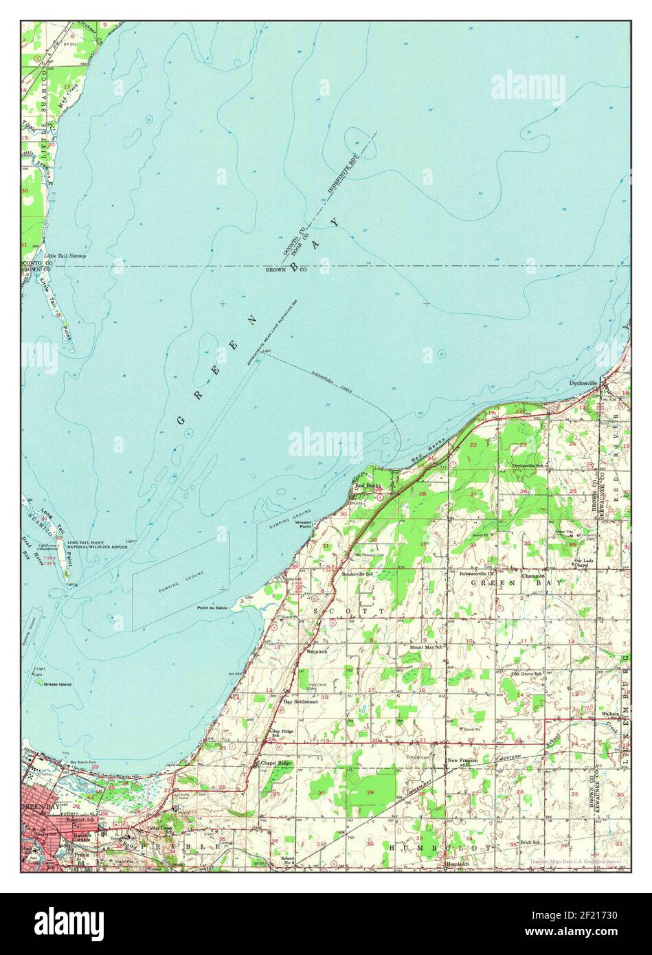 New Franken Wisconsin map 1954 - New Franken Wisconsin Map 1954 162500 United States Of America By Timeless Maps Data Us Geological Survey 2F21730