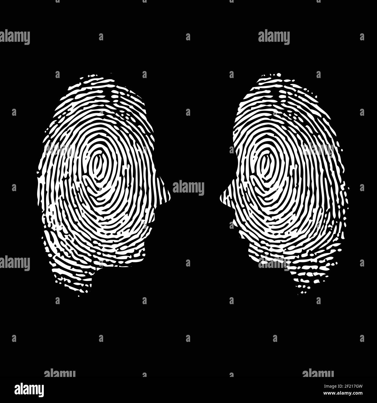 Fingerprinting Identity Stock Vector Images Alamy