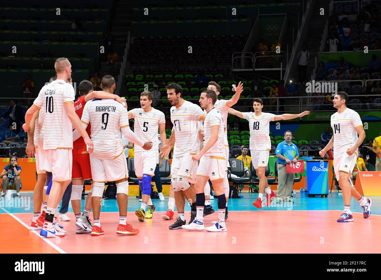 French Team during the Olympic Games RIO 2016, Volleyball, Canada v ...