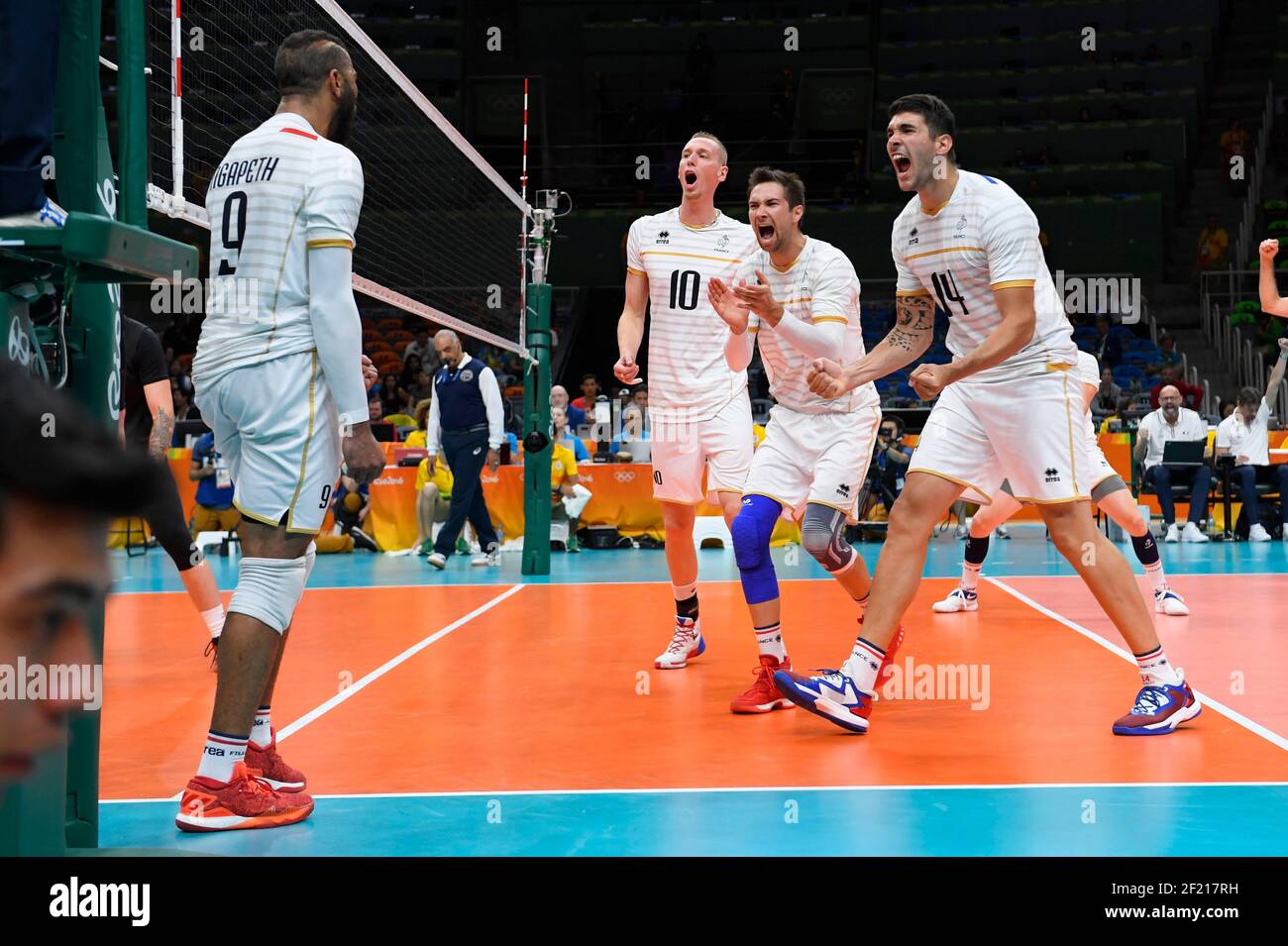 French Team during the Olympic Games RIO 2016, Volleyball, Canada v ...
