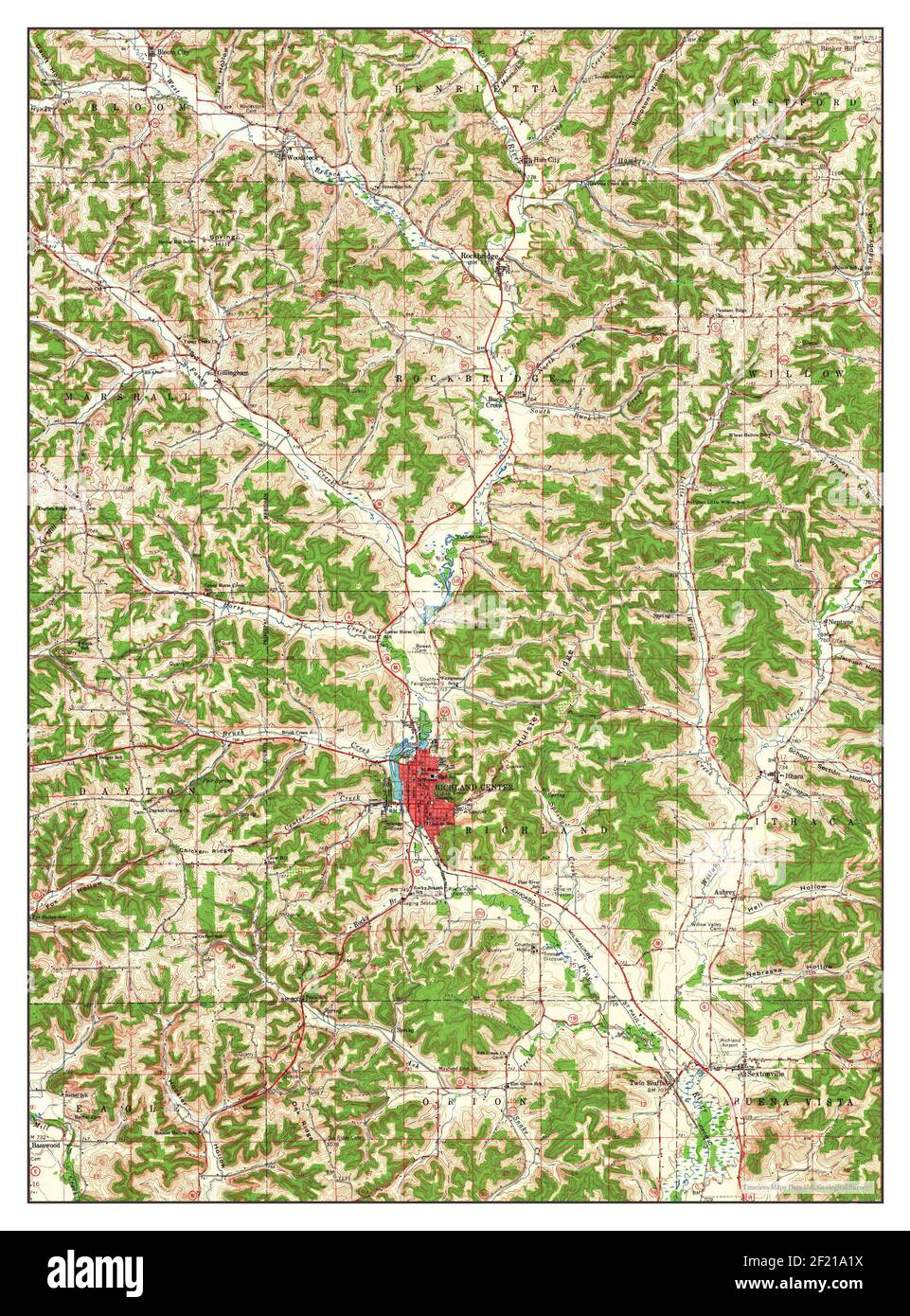 Map of richland center hires stock photography and images Alamy