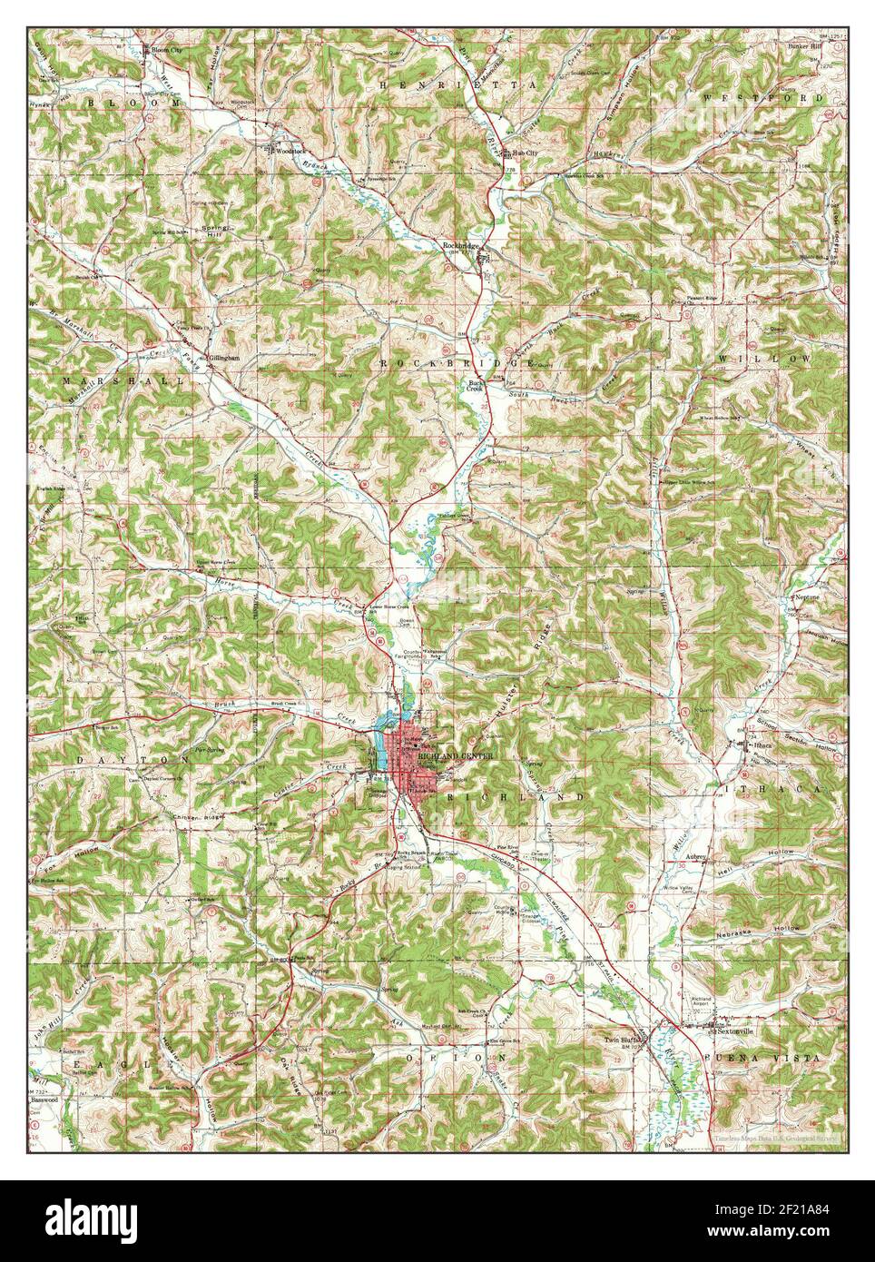 Map of richland center hires stock photography and images Alamy