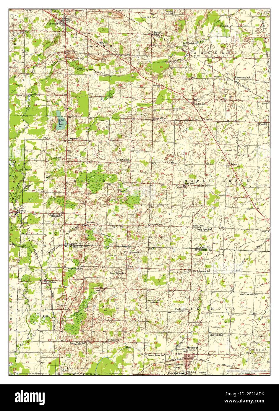 Map of seymour Cut Out Stock Images & Pictures Alamy