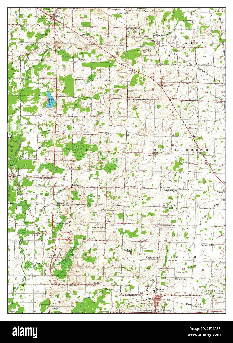 Map of seymour Cut Out Stock Images & Pictures Alamy