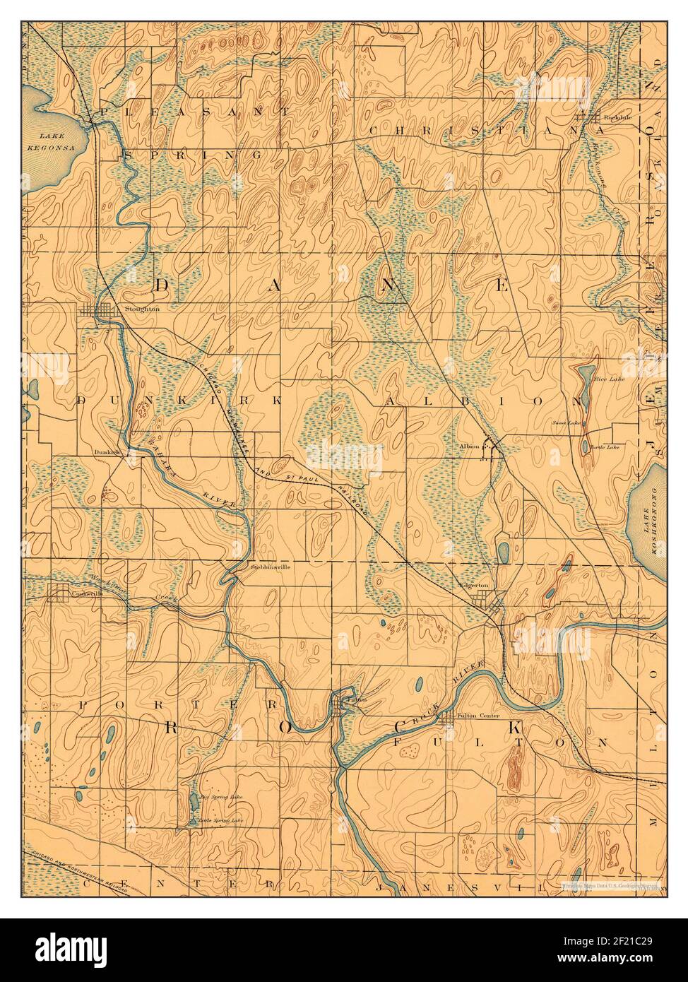 Map of stoughton wisconsin hires stock photography and images Alamy