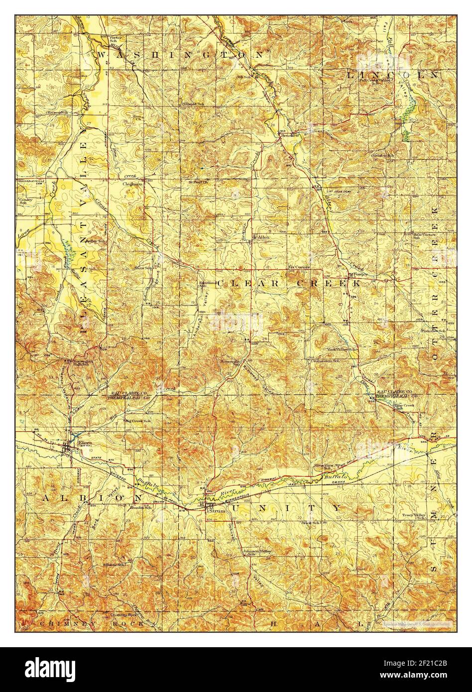 Strum, Wisconsin, map 1930, 162500, United States of America by Timeless Maps, data U.S