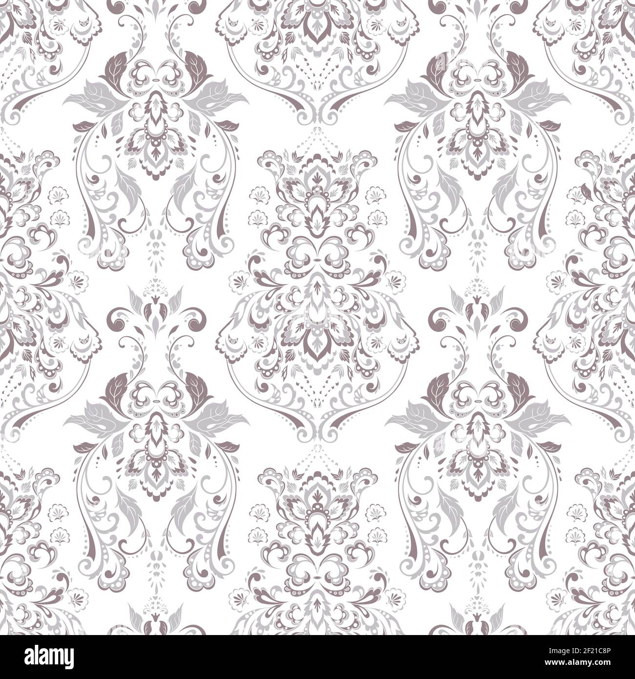 Floral vintage wallpaper. Vector seamless background Stock Vector Image
