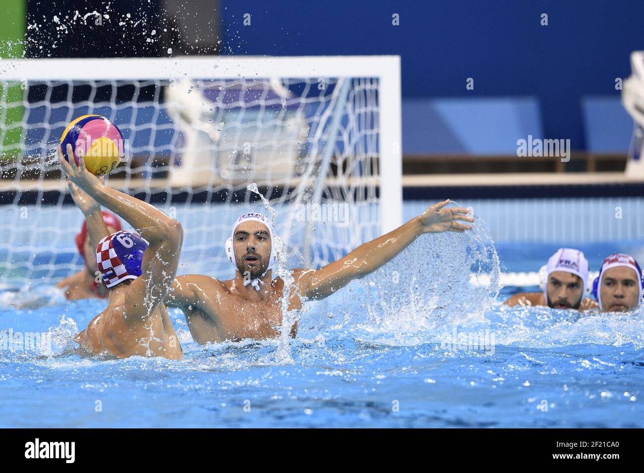 Igor Kovacevic (FRA) during the Olympic Games RIO 2016, Water Polo, France  v Croatia, on August 14, 2016, in Rio, Brazil - Photo Stephane Kempinaire /  KMSP / DPPI Stock Photo - Alamy