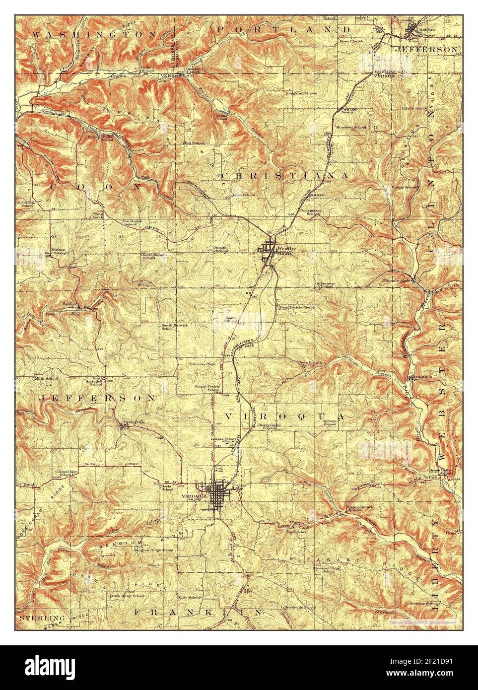 Viroqua wisconsin map hires stock photography and images Alamy