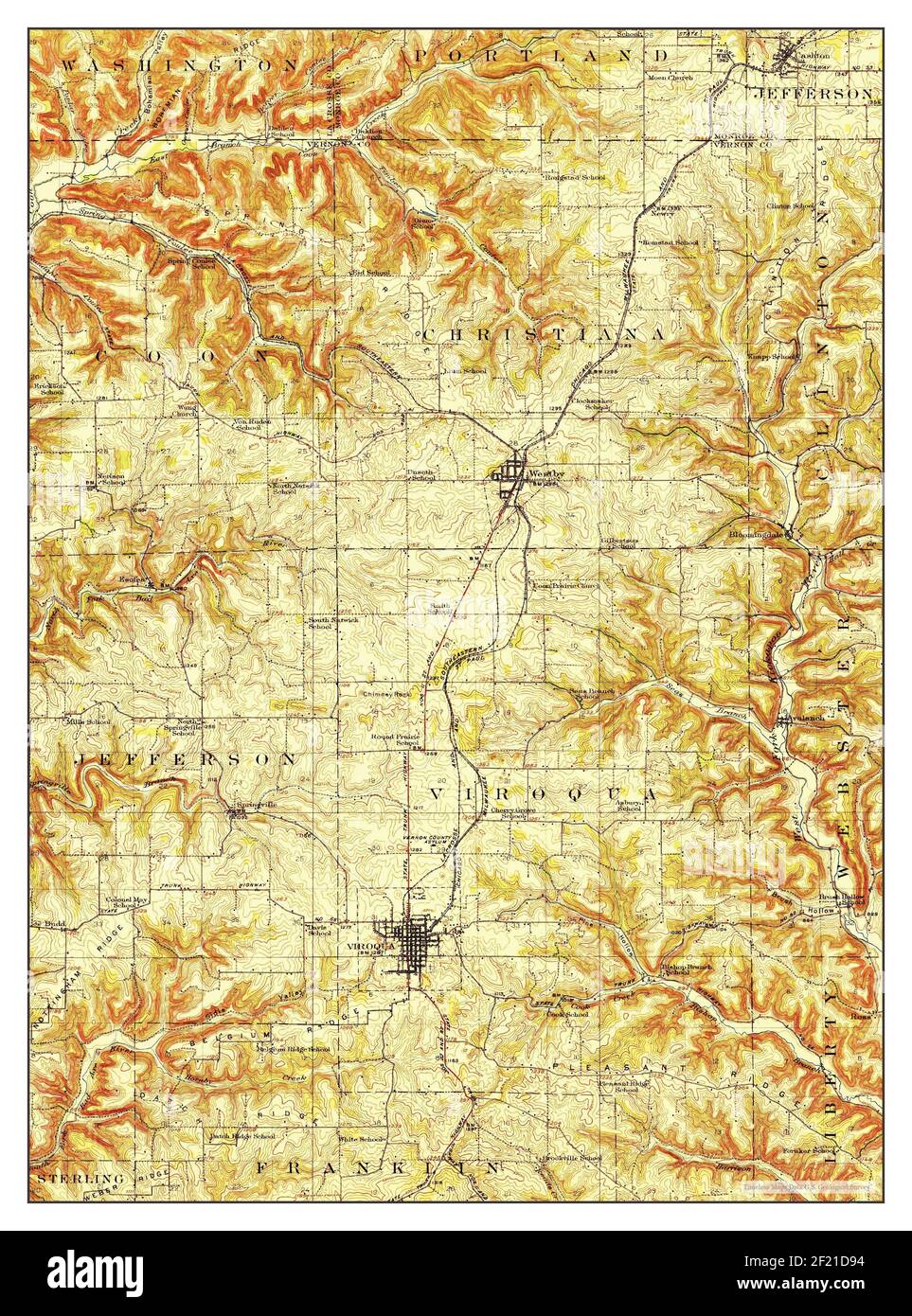 Viroqua wisconsin map hires stock photography and images Alamy