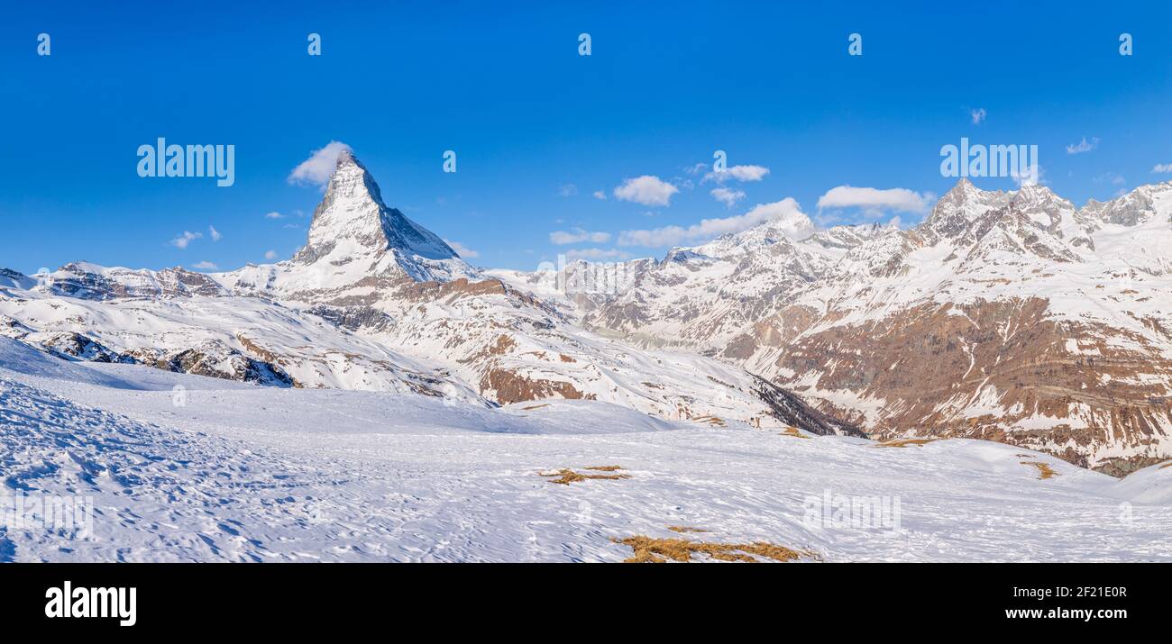 Matterhorn, Zermatt, Valais, Switzerland Stock Photo