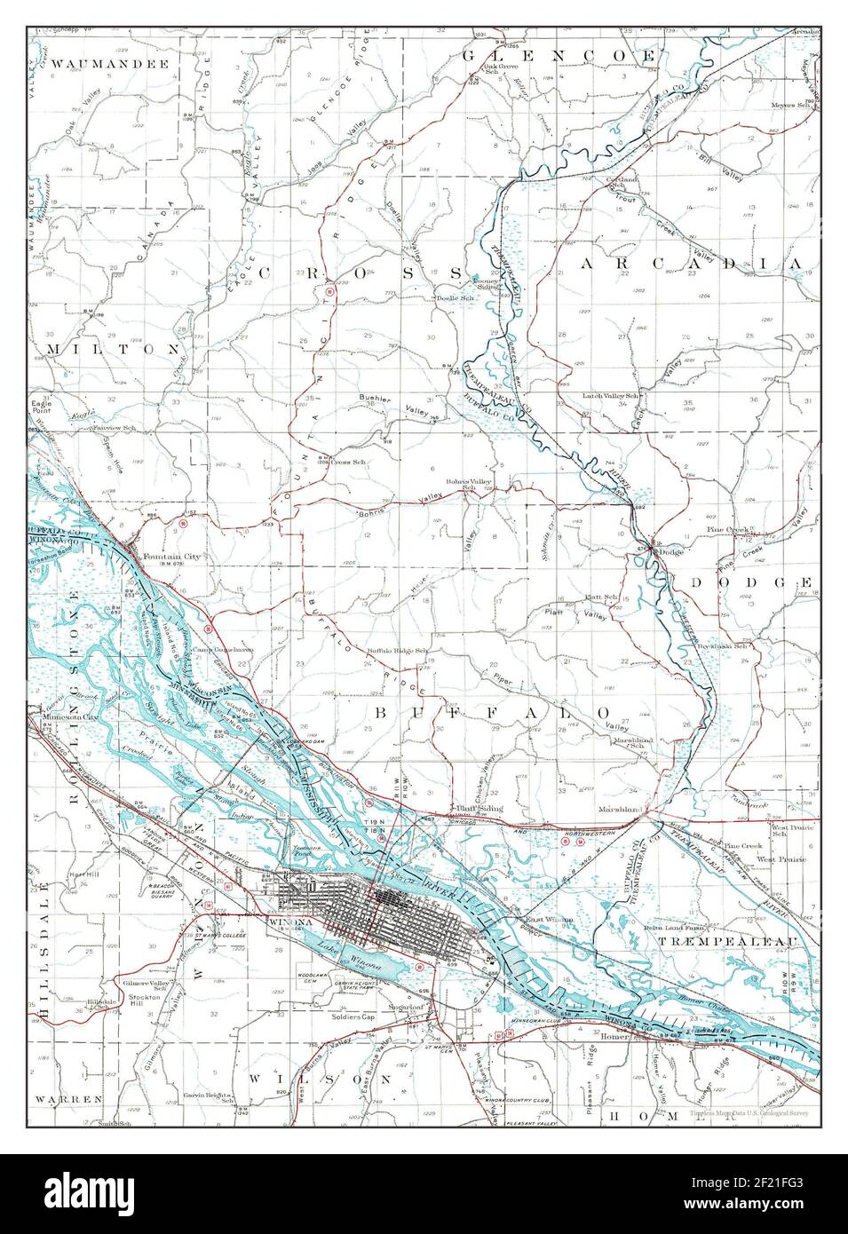 Map of winona hires stock photography and images Alamy