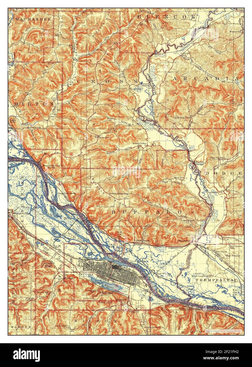 Map of winona hires stock photography and images Alamy