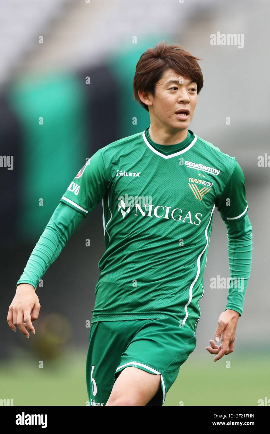 Tokyo, Japan. 7th Mar, 2021. Rihito Yamamoto (Verdy), March 7, 2021 - Football/Soccer : 2021 J2 League match between Tokyo Verdy 0-2 Montedio Yamagata at Ajinomoto Stadium in Tokyo, Japan. Credit: AFLO SPORT/Alamy Live News Stock Photo