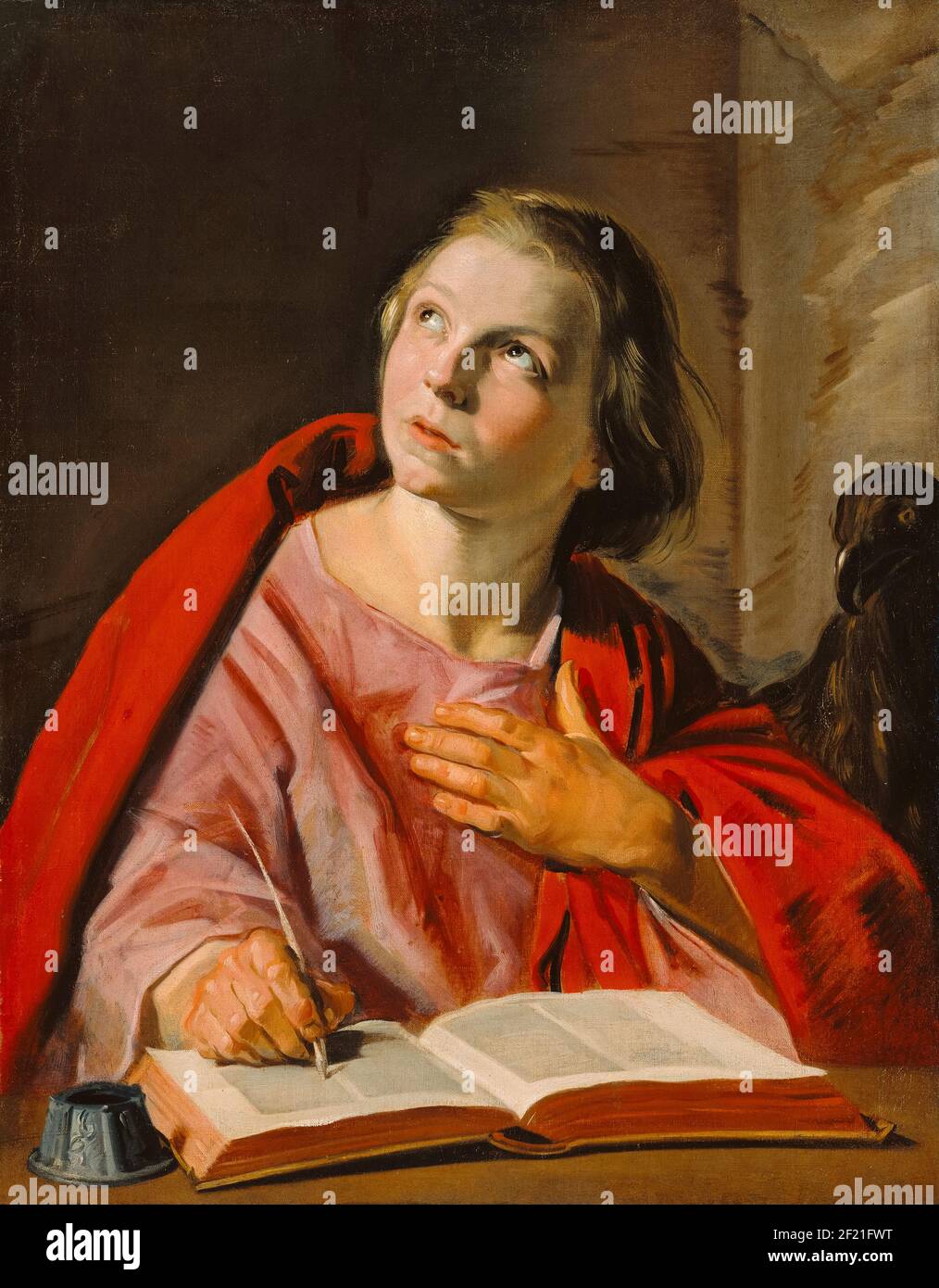 Frans Hals, Saint John the Evangelist , portrait painting, 1625-1628 Stock Photo