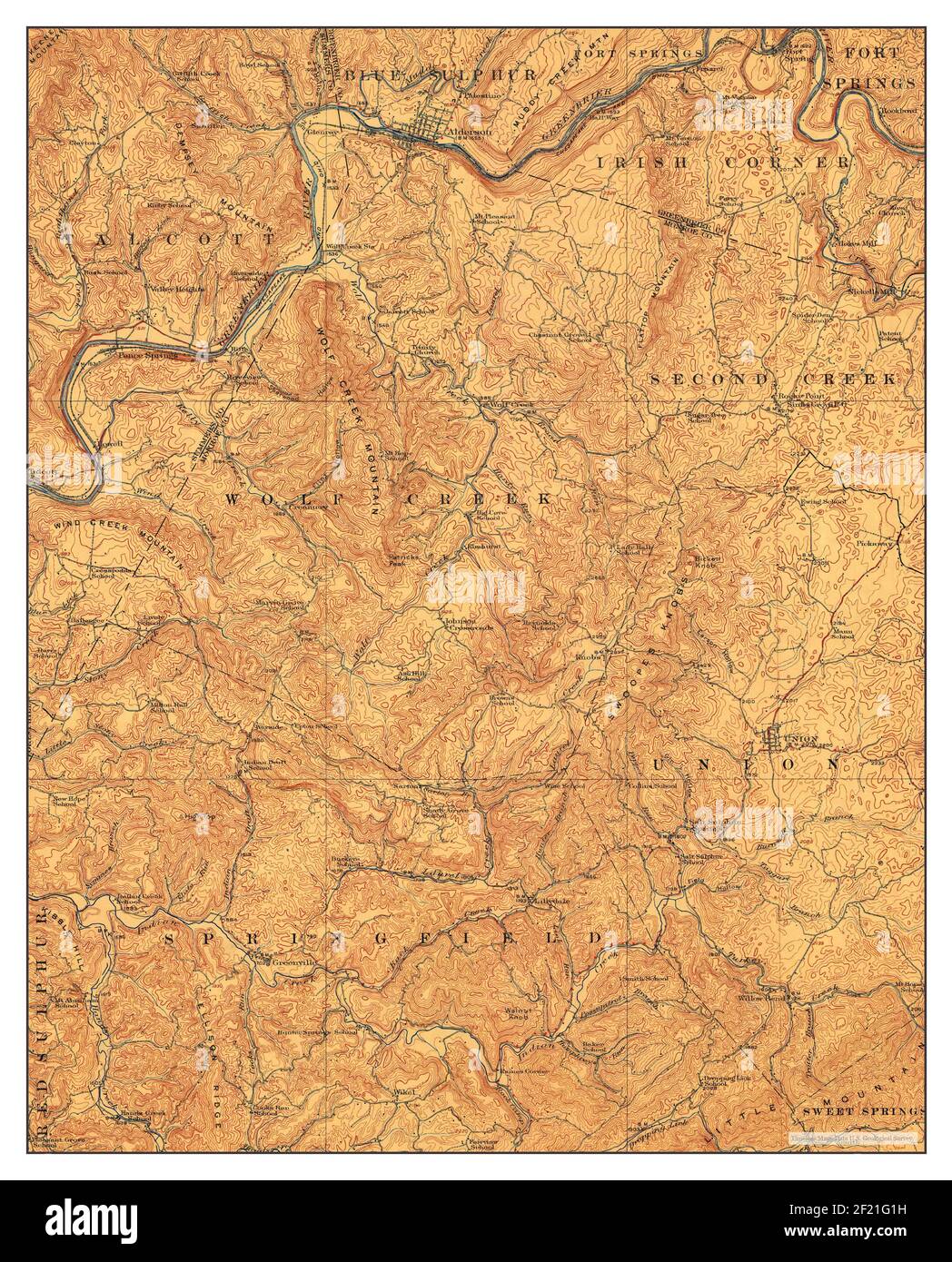 Alderson virginia map hires stock photography and images Alamy