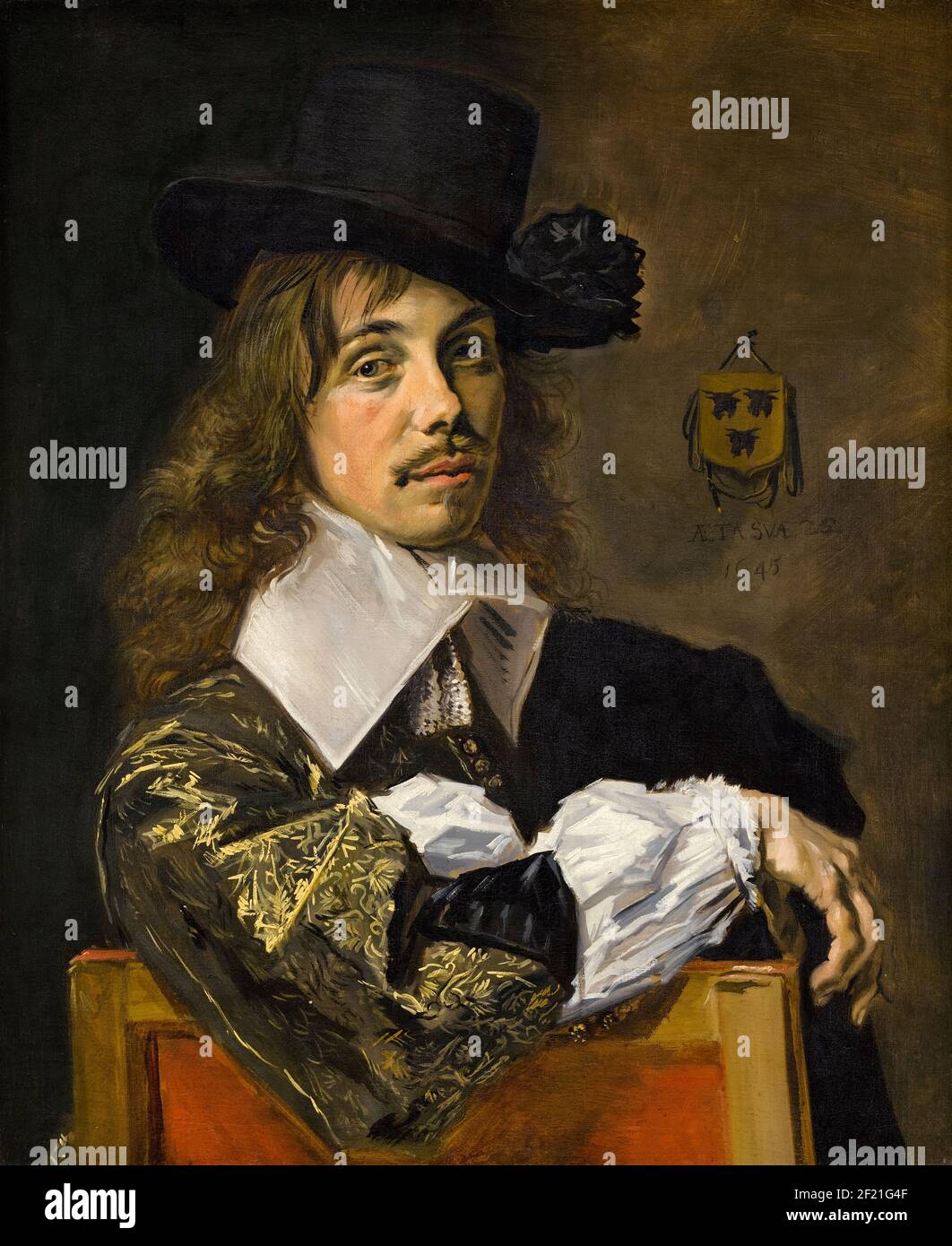 Frans Hals, portrait painting, Willem Coymans, 1645 Stock Photo