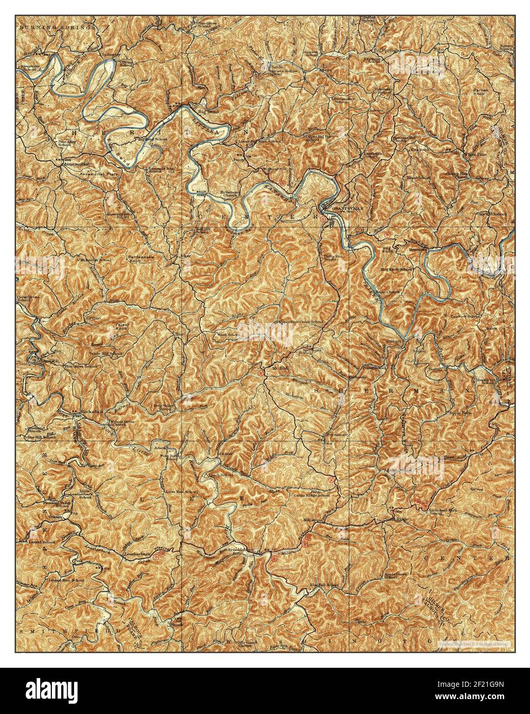 Arnoldsburg virginia map hi-res stock photography and images - Alamy