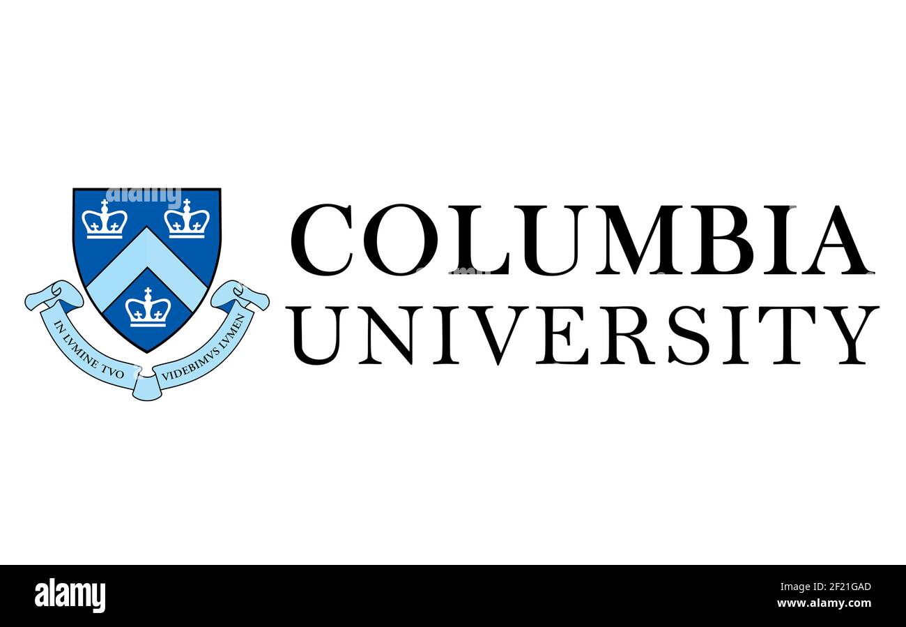Columbia University logo Stock Photo