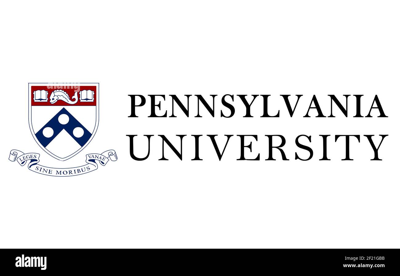 Pennsylvania University logo Stock Photo