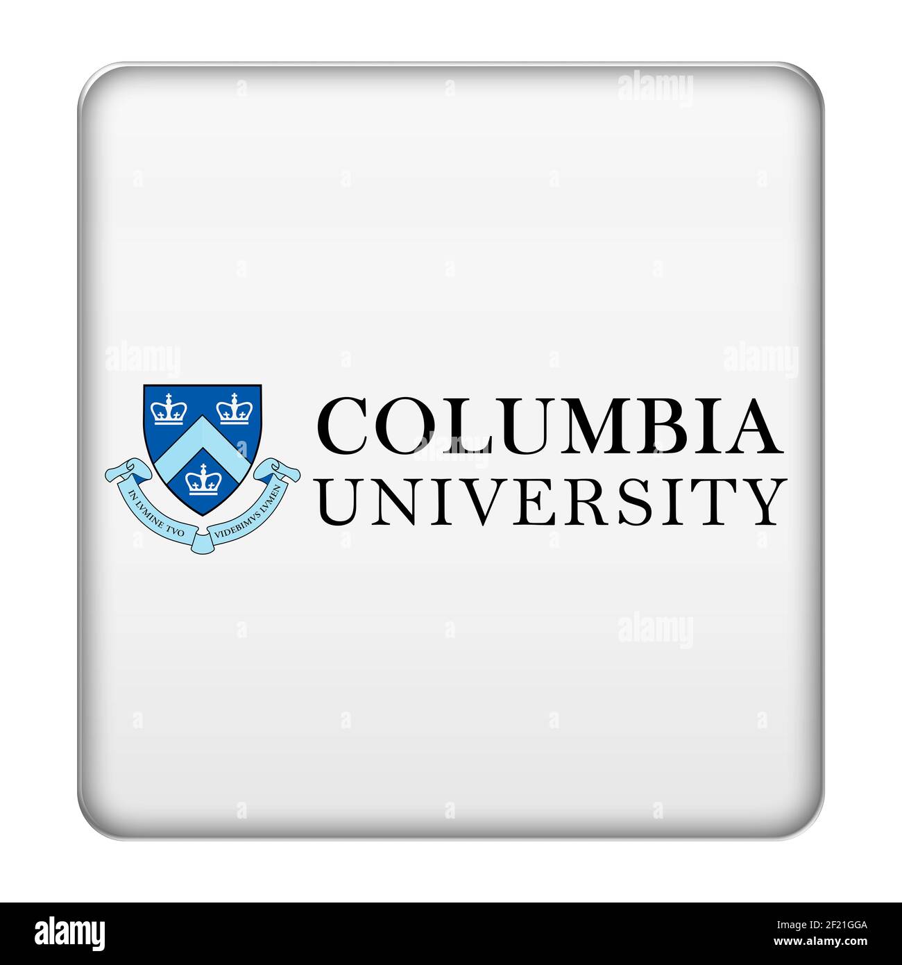 Columbia University logo shield Stock Photo Alamy