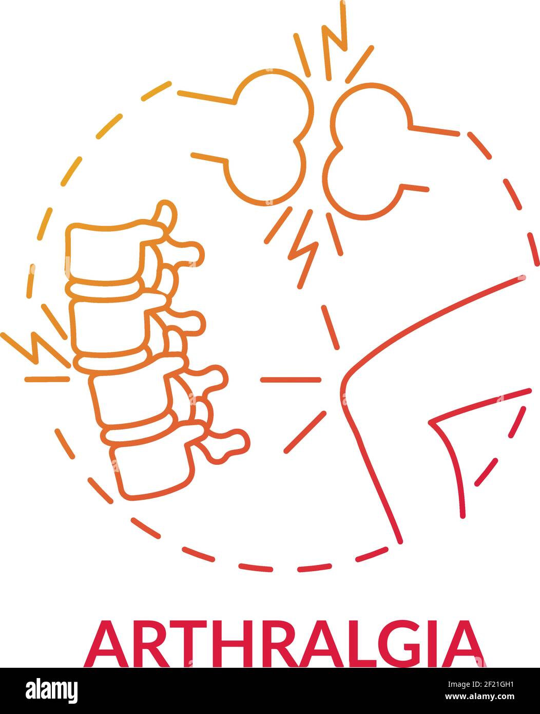 Arthralgia concept icon Stock Vector Image & Art Alamy