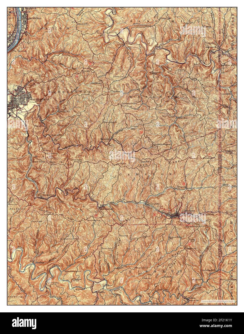 Map of cameron virginia Cut Out Stock Images & Pictures Alamy