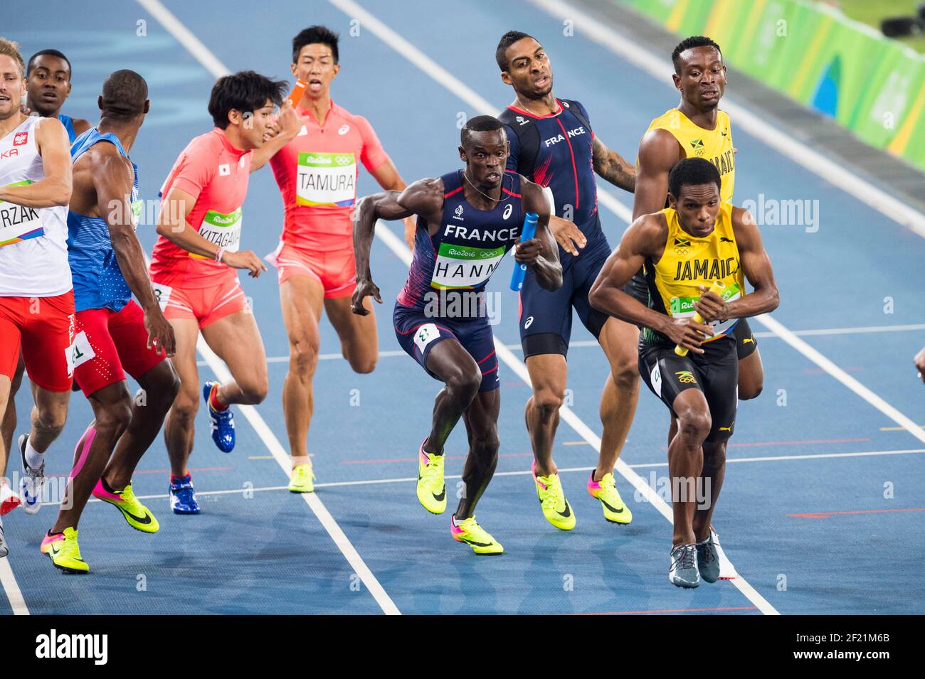 Mens 4x400m Relay during the Olympic Games RIO 2016, Athletics, on ...