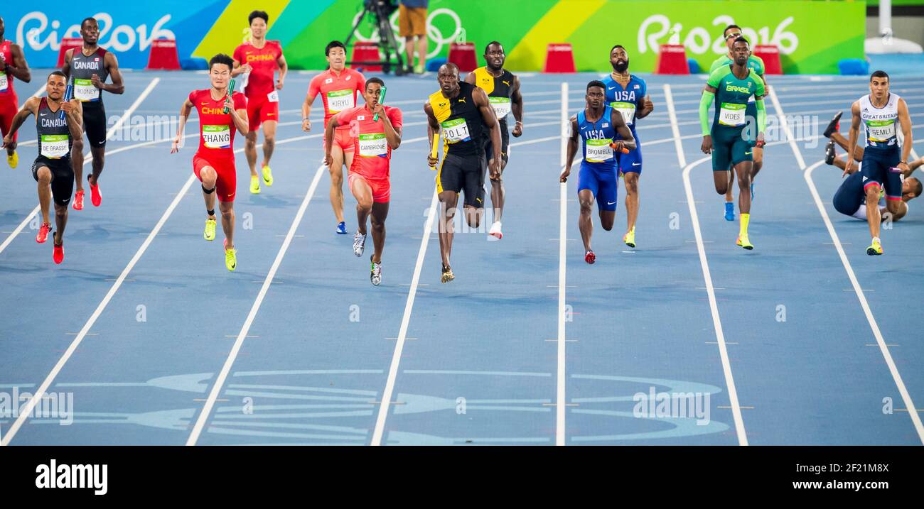 Mens 4x100m relay final hi-res stock photography and images - Alamy