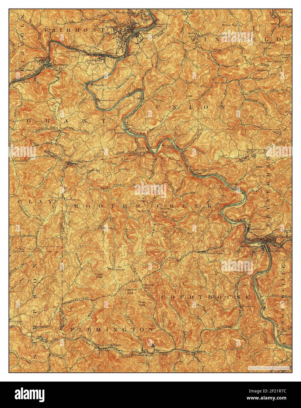 Fairmont, West Virginia, map 1902, 162500, United States of America by