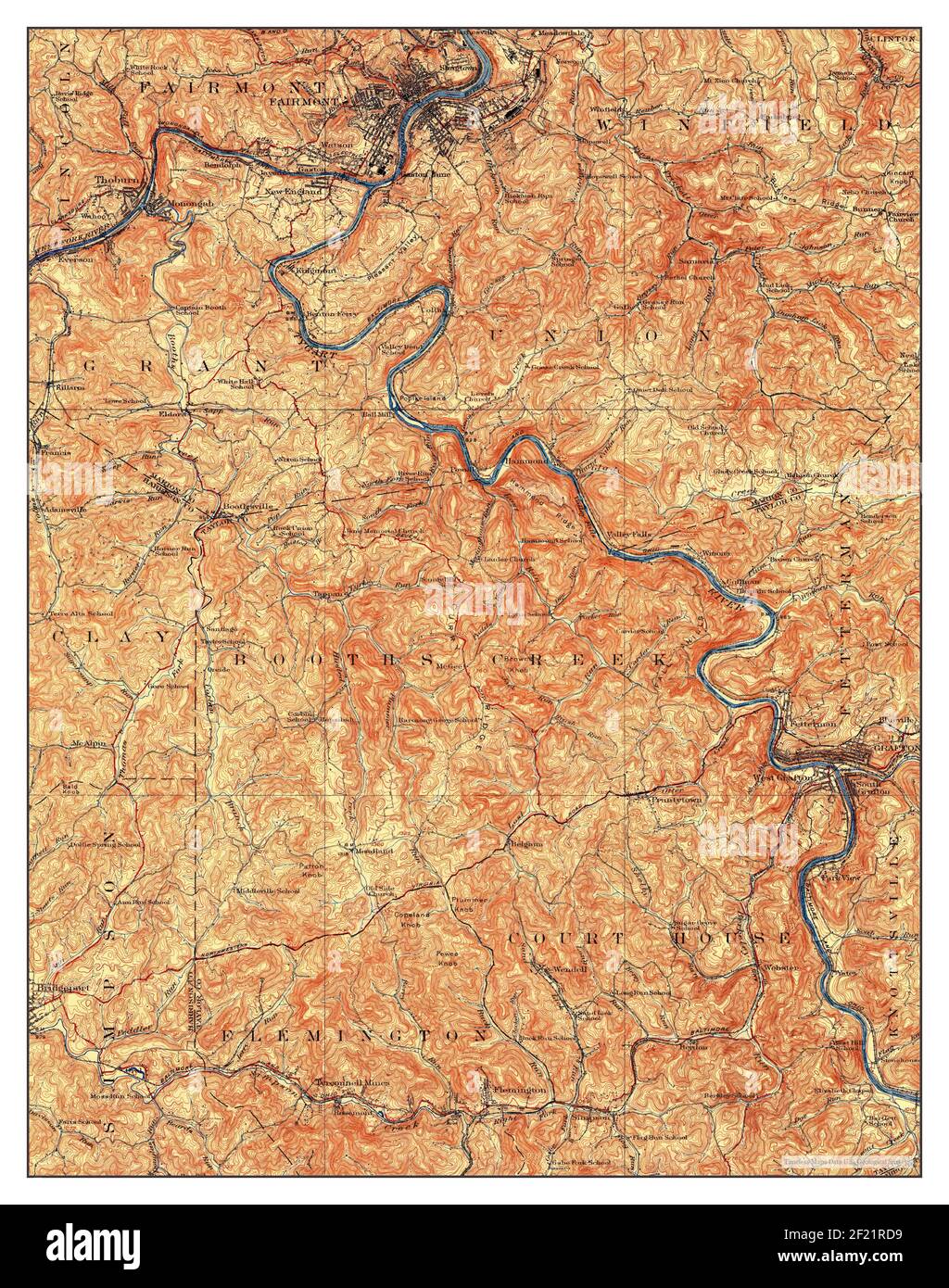 Fairmont, West Virginia, map 1926, 162500, United States of America by