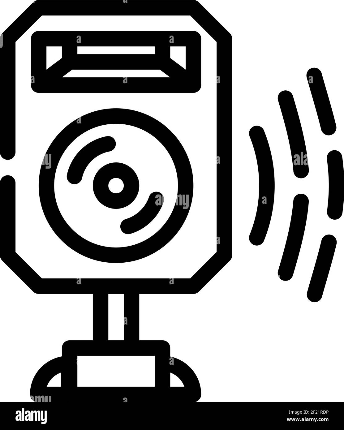 Vector outline monochrome speaker Black and White Stock Photos & Images ...
