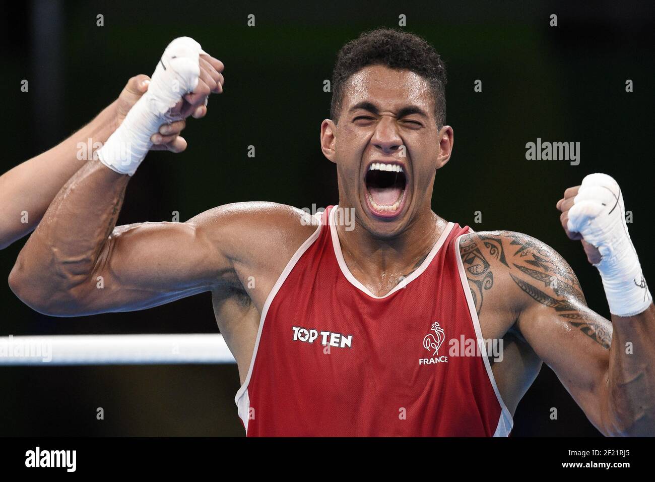 France's Tony Yoka wins the Gold medal in Boxing Men s +91kg Final during  the