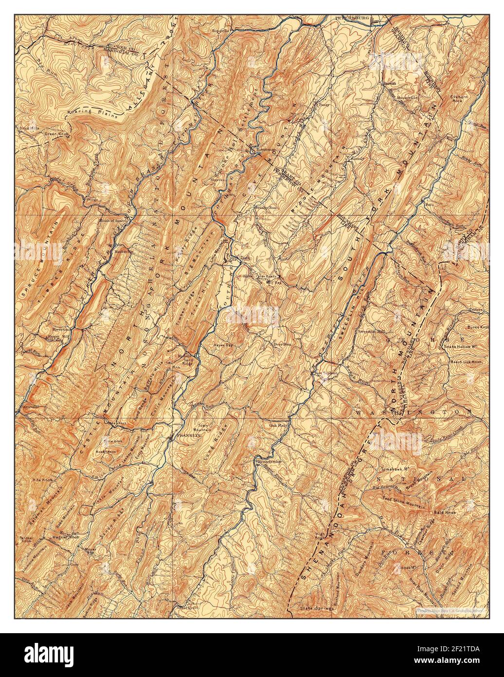 Franklin, West Virginia, map 1896, 1125000, United States of America
