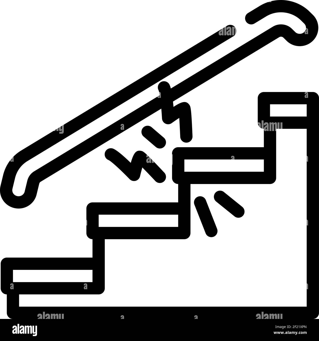 repair of steps hallways line icon vector illustration Stock Vector