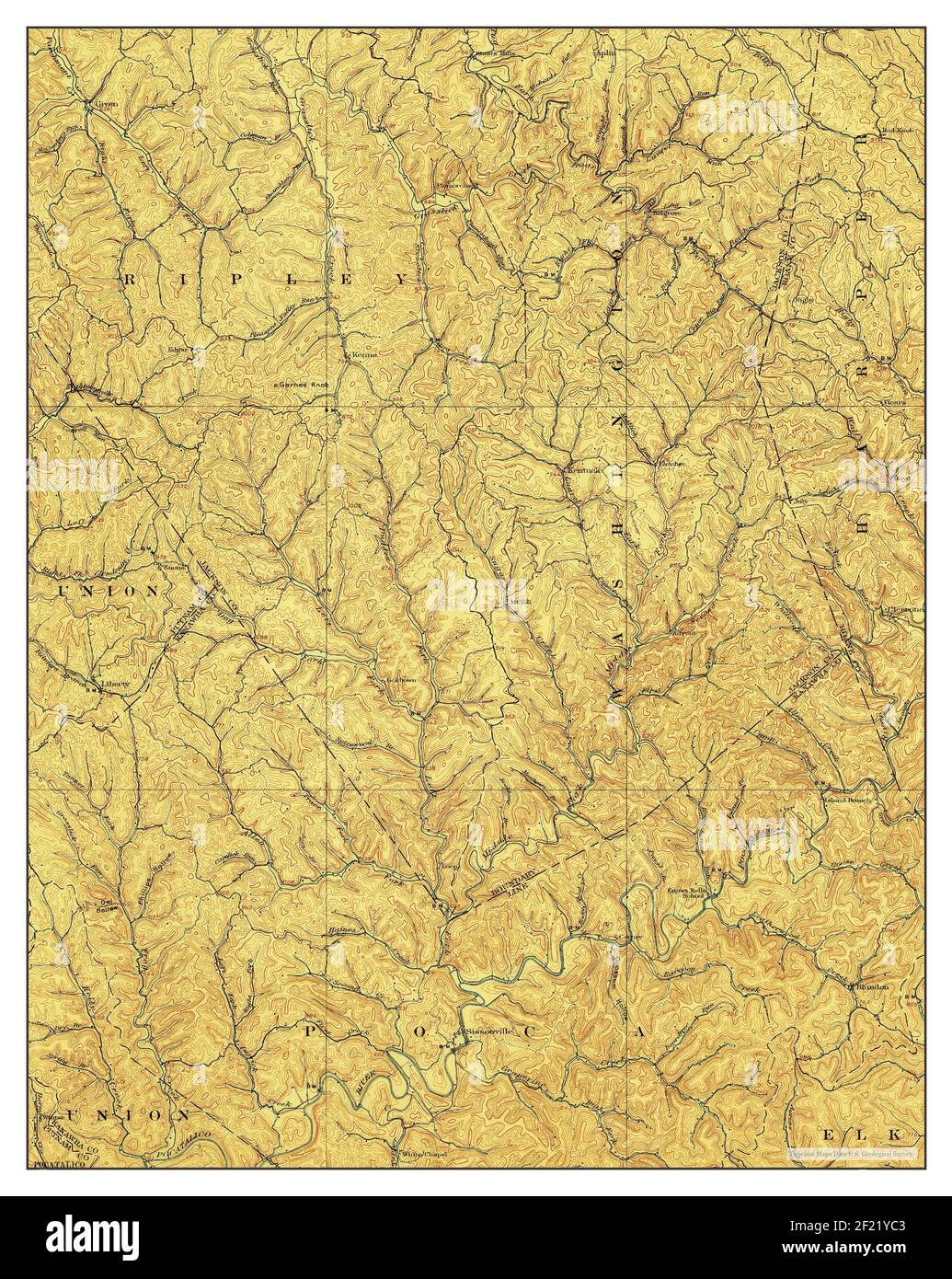 Kenna, West Virginia, map 1907, 162500, United States of America by