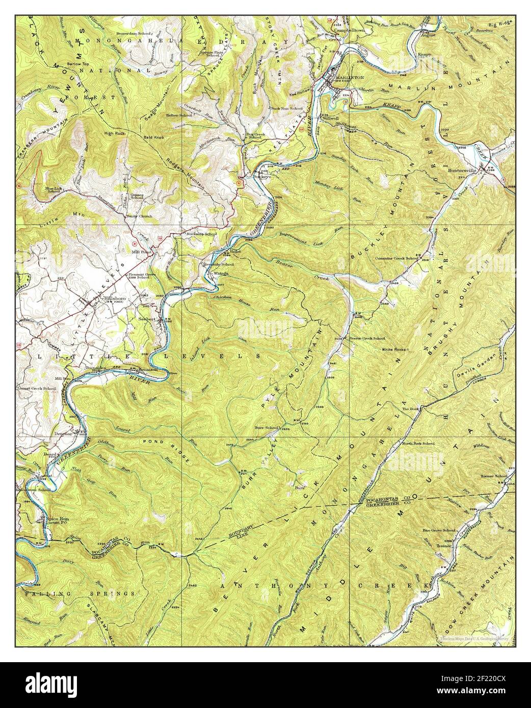 Marlinton, West Virginia, map 1923, 162500, United States of America