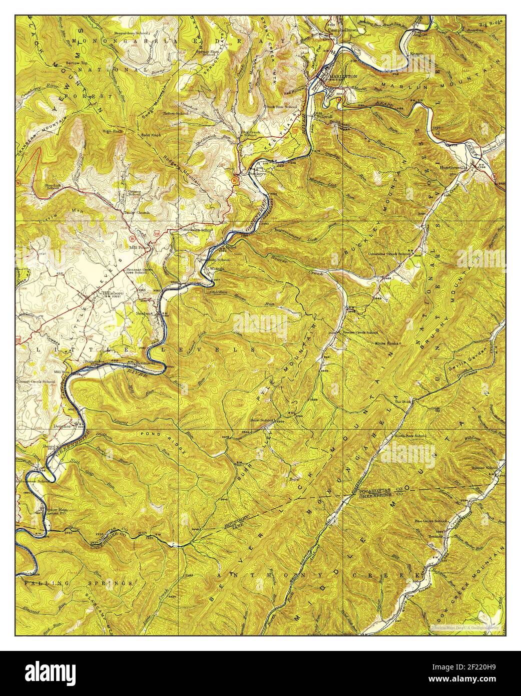 Marlinton, West Virginia, map 1923, 162500, United States of America