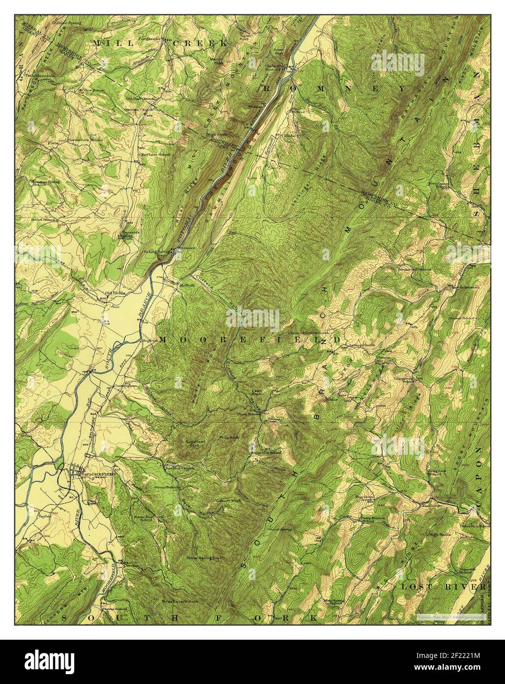 Map of moorefield hires stock photography and images Alamy