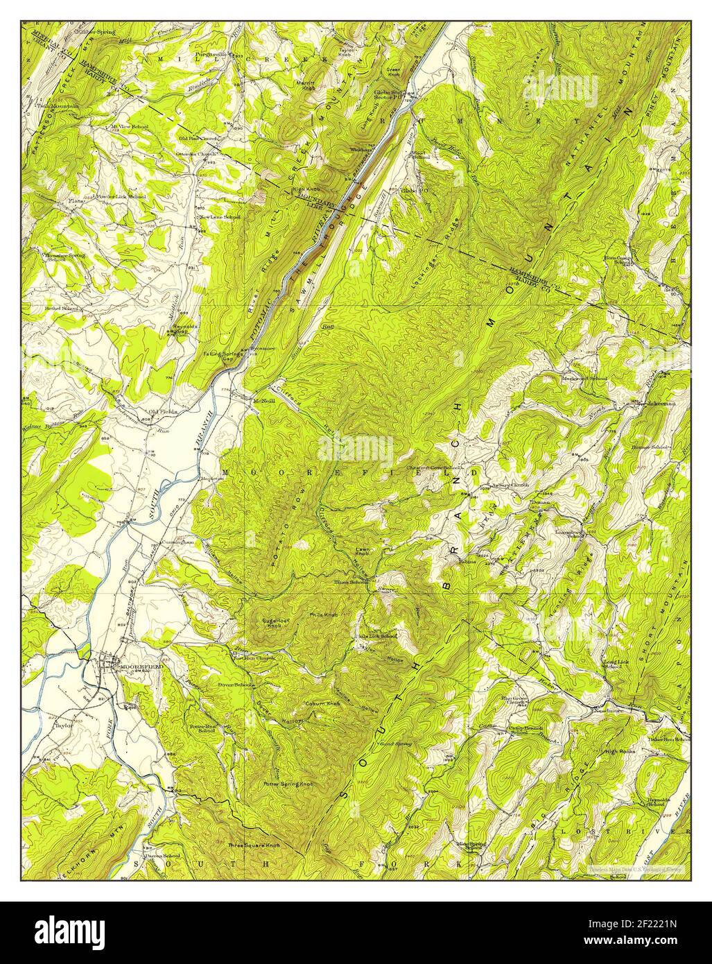 Map of moorefield hires stock photography and images Alamy