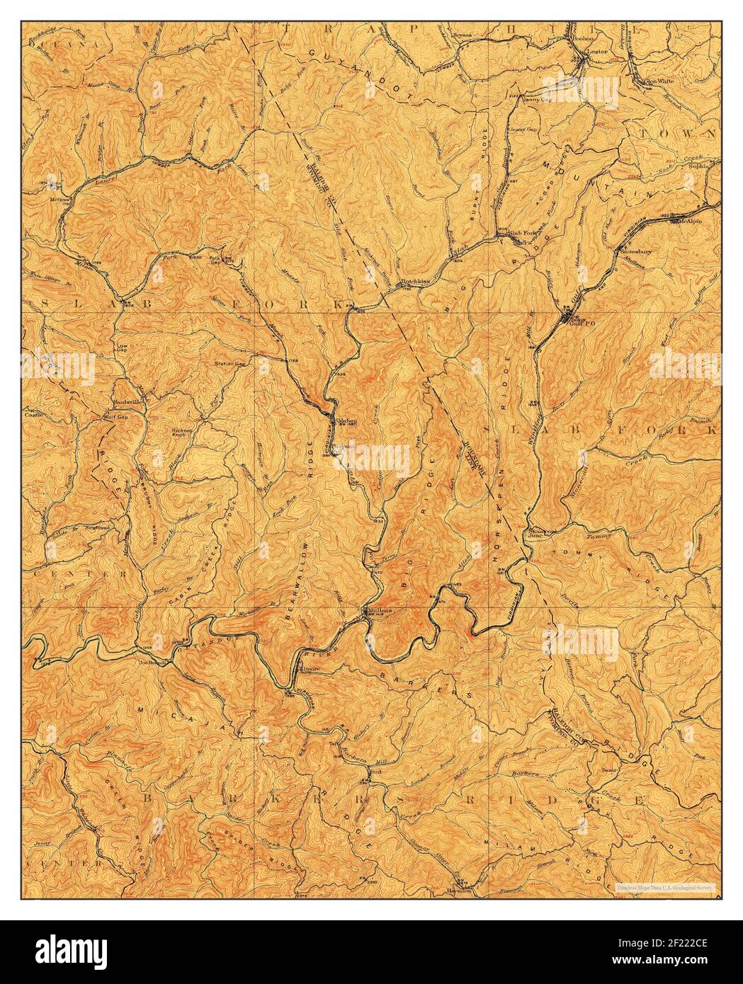 Mullens, West Virginia, map 1912, 162500, United States of America by Timeless Maps, data U.S